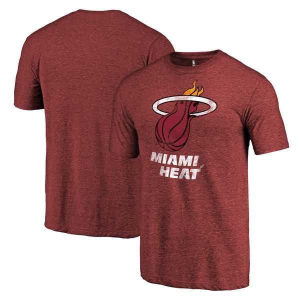 Men's Miami Heat Distressed Team Logo Wine T-Shirt FengYun,We sell and wholesale Men's Miami Heat Distressed Team Logo Wine T-Shirt FengYun on line form chian!